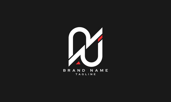 NAVJ, NJA, NAJ, Abstract initial monogram letter alphabet logo design