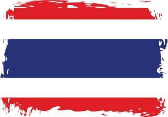 Grunge Thailand flag.flag of Thailand,banner vector illustration. Vector illustration eps10.