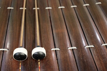 Thai Traditional Alto Xylophone or Ranad in Thai.
