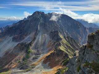 晩秋の大キレット