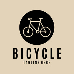 Fototapeta premium Bicycle vintage logo, icon and symbol, vector illustration design