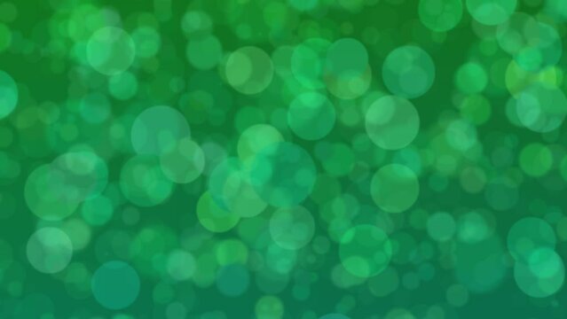 Motion graphics. Abstract background of forest green colors with circle shaped pattern