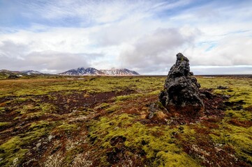 Lava field in ovest of Iceland - Snaefellsness