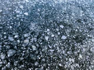Drift ice background.