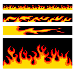 Fire Formation Patterns on black background