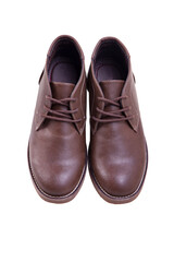 Male fashion shoes on isolated white background