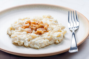 typical Slovakian food called halusky