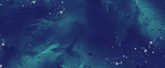 Watercolor on deep dark paper background. Vivid textured aquarelle painted lightning night sky and thunder storm, smoke texture vector illustration. Light ink canvas for modern creative grunge design.