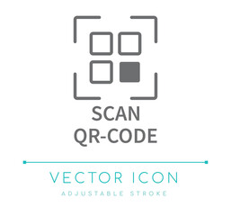 Scan QR-Code Line Icon