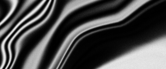 Abstract flowing liquid curve line in grey silver black metallic. Glossy pattern cool background textures. Beautiful drawing with the divorces and wavy lines in gray tones. Beautiful Marbling. Marble