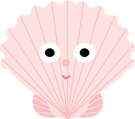 Hand drawn style ocean Sea Shell