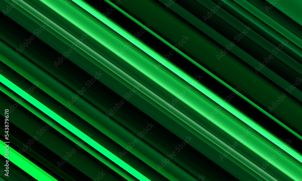Poster abstract green strips line slash speed geometric dynamic pattern design modern futuristic background