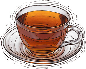 Cup of tea illustration