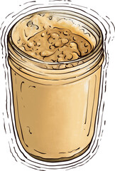 Peanut butter illustration