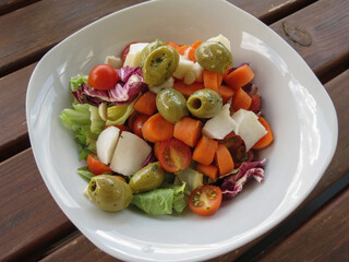 mixed vegan salad