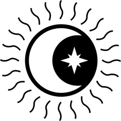 Vintage Cosmic Space Hand drawn