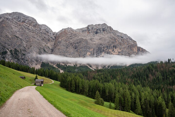 Hiking the Nature Park Fanes Sennes Prags in the Dolomite Alps, South Tirol