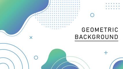 Colorful geometric background design. Dynamic liquid shape with gradient color.