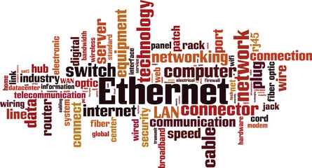 Ethernet word cloud