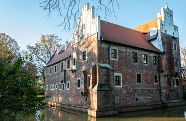 Naklejka premium Castle in Wojnowice near Wroclaw