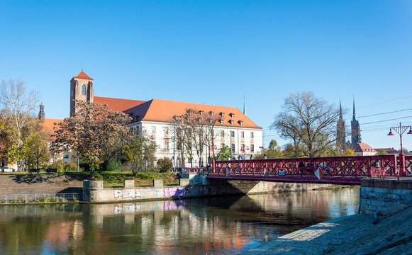 Piaskowy Bridge in Wrocław, Poland