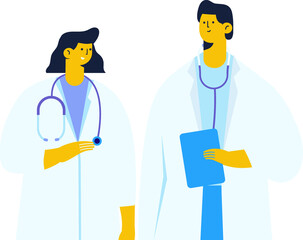 Fototapeta premium Doctor, professional hospital worker. Medical team