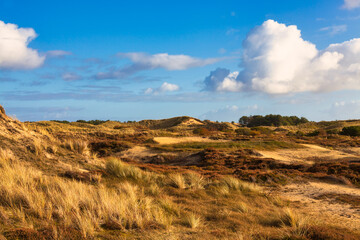 Fototapeta premium Amrum landscape with clouds