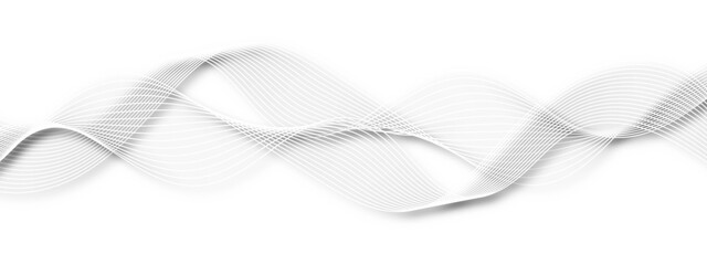 Abstract wavy gray lines stream element for design on a white background. You can use for Web, Texture, Wallpaper, background and many more.