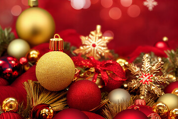 Christmas background red. Holiday christmas.