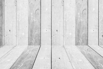 empty wooden planks wall perspective floor room interior background
