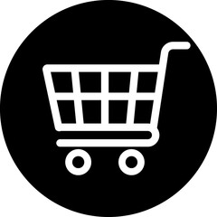 Shopping cart line icon. Supermarket, discount, e-commerce