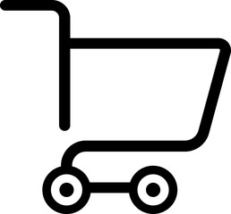 Shopping cart line icon. Supermarket, discount, e-commerce