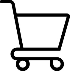 Shopping cart line icon. Supermarket, discount, e-commerce