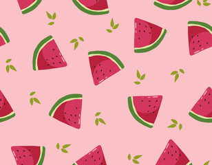 Cute Watermelon seamless pattern