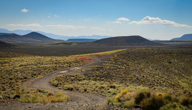 Nevada Volcanic Lunar Crater Monument Desert View