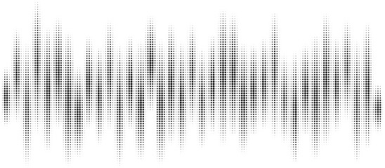 vector sound wave dotted graphic
