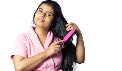 Hair care of Indian woman
