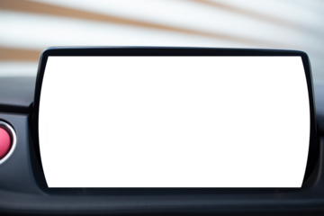 Car multimedia monitor with free space png