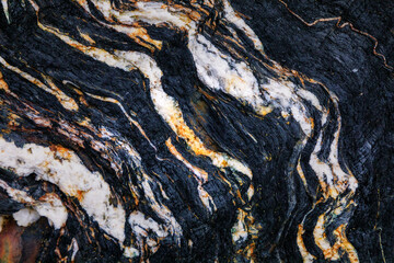 Rocky shapes on the beach. textures and patterns generated on the stones of the Asturian beaches
