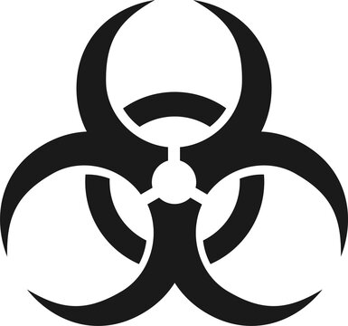 Biohazard sign symbol