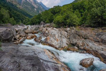 Verzasca Fluss in der Schweiz