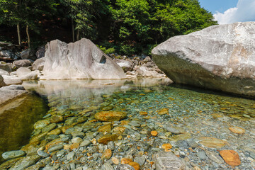 Verzasca Fluss in der Schweiz
