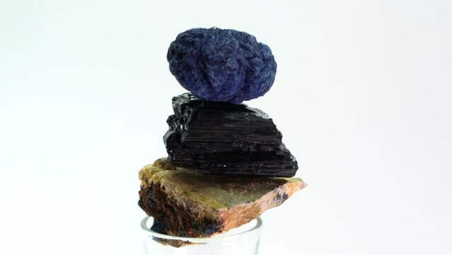 Quartz with glittering crystals is a gemstone and a jewelry stone