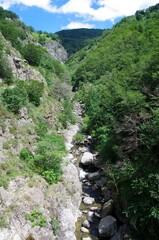 Fototapeta na wymiar River in Ardeche in France, Europe