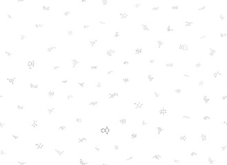 chemical formulas. scientific, educational background on white. hand drawn..