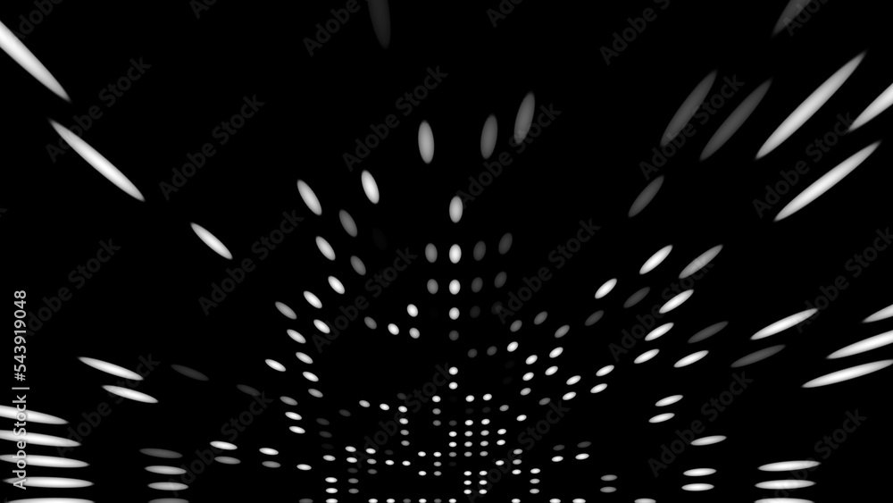 Poster white dots. computer generated 3d render