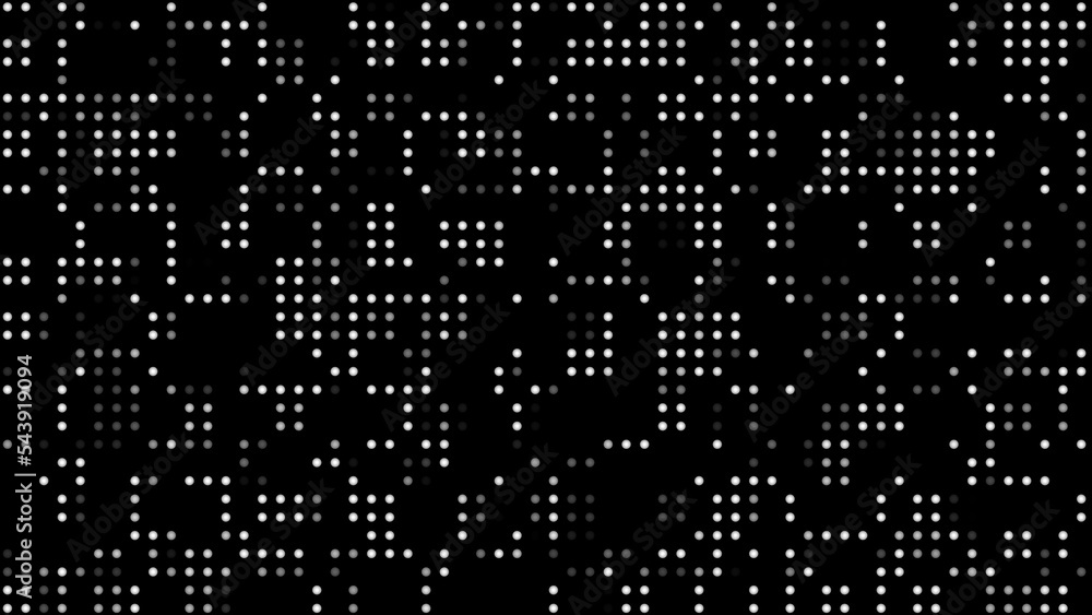 Poster white dots. computer generated 3d render