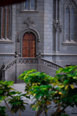 Step Into the Past: Discover the Majestic Gothic Entrance of a Historic Stone Church, Where...