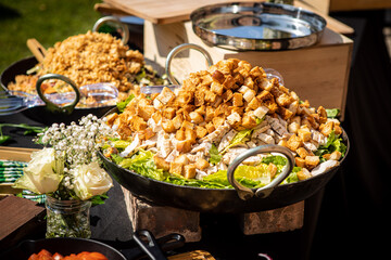 chicken salad with sweet potato