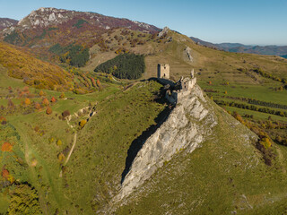 Romania - Transylvania - Trascau fortress (in hungarian: Torockószentgyörgyi vár) apuseni...